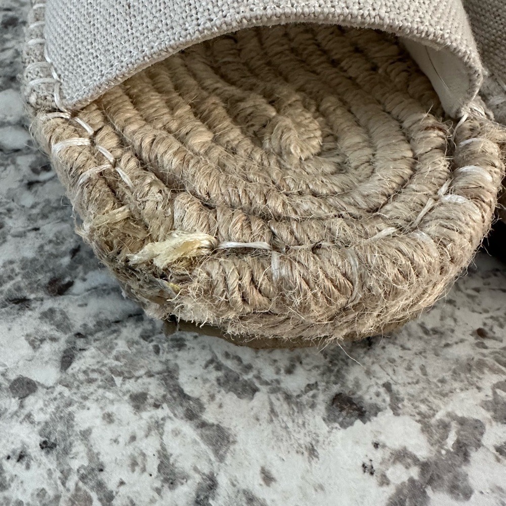 Haute Hippie Linen color Woven Slide Sandals - Picture 5 of 6